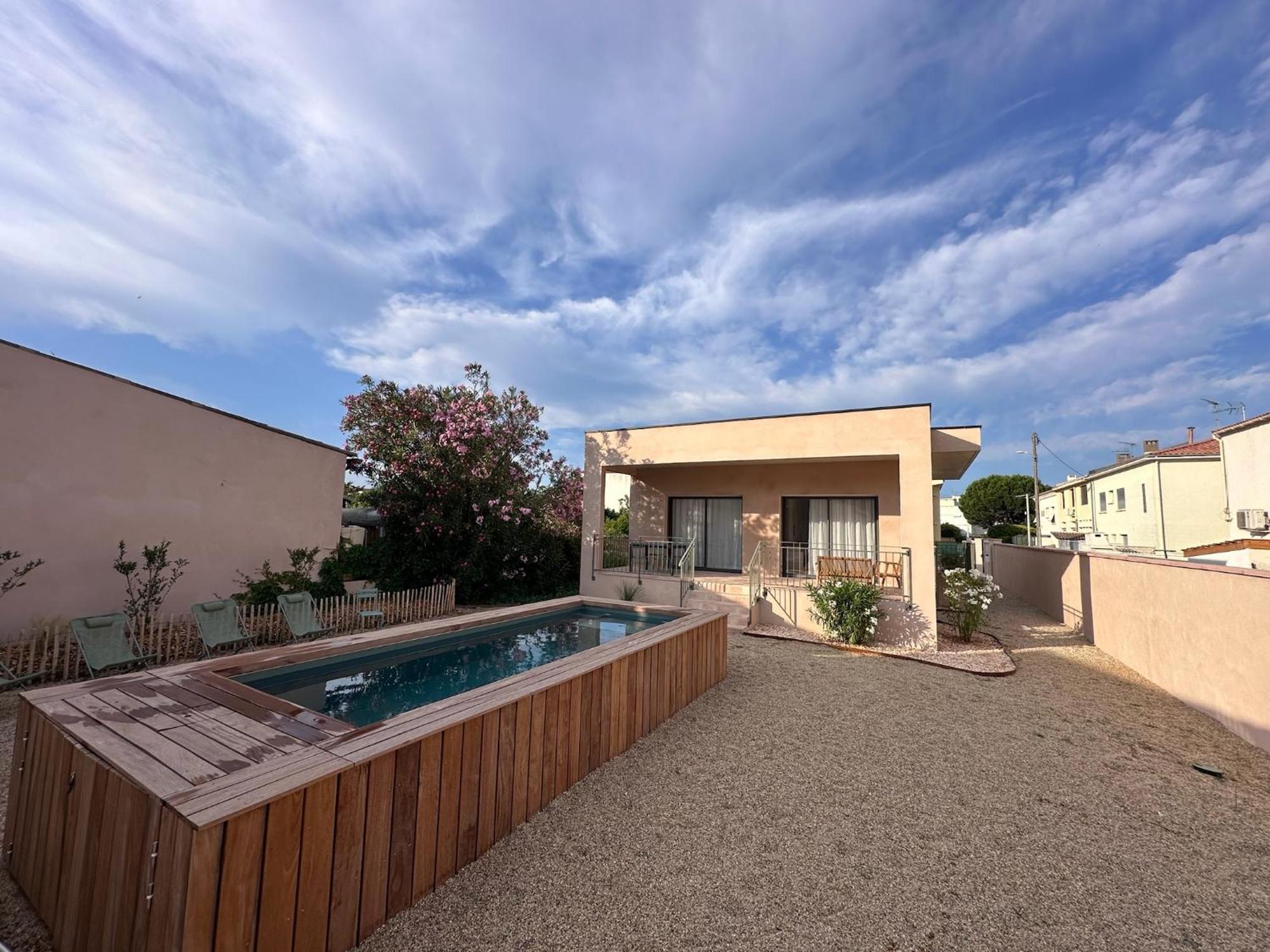 Villa Familiale Avec Piscine Hyper Centre Valras-Plage Exterior photo