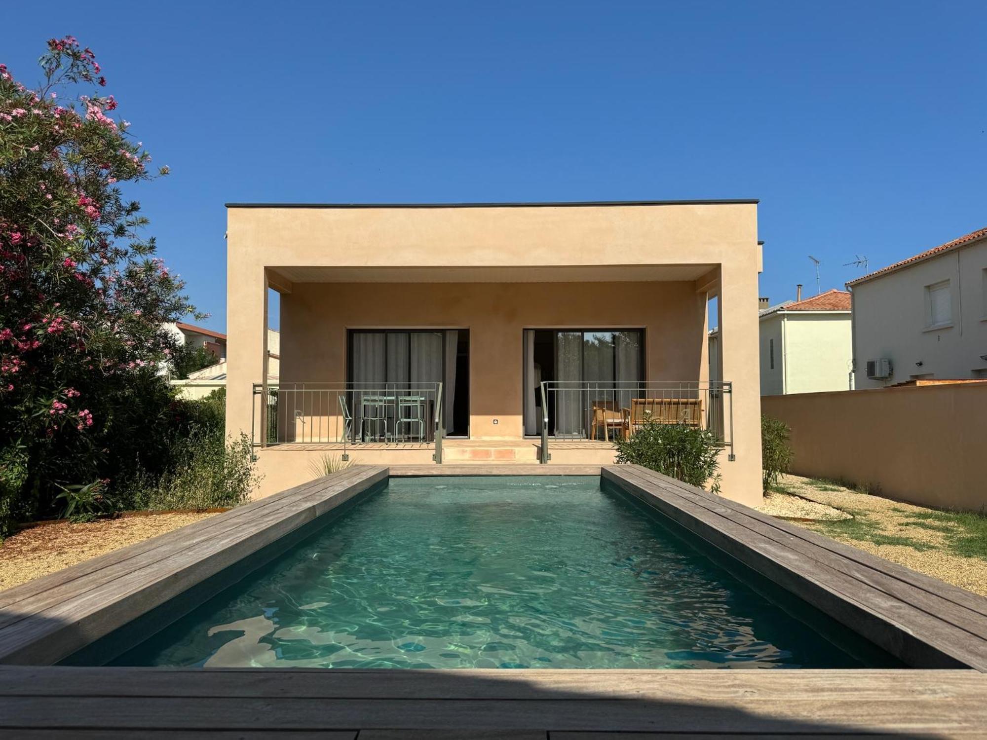 Villa Familiale Avec Piscine Hyper Centre Valras-Plage Exterior photo